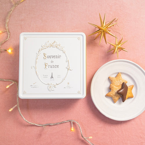 romi-unie　Noel Cookie France 缶