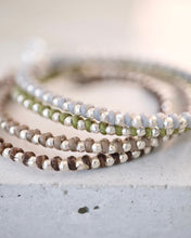 画像をギャラリービューアに読み込む, カレンシルバー×ワックスコード シンプルブレスレット