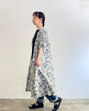 画像をギャラリービューアに読み込む, ブロックプリント 半袖ワンピース（h）