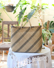 画像をギャラリービューアに読み込む, タイ クラチュー フラットかご（ライン柄）