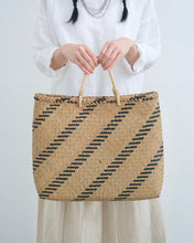 画像をギャラリービューアに読み込む, タイ クラチュー フラットかご（ライン柄）