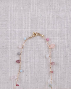 天然石 ロングネックレス（ミックスカラー）
