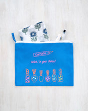 画像をギャラリービューアに読み込む, ベトナム　cosmetic 刺繍ファスナーポーチ