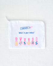 画像をギャラリービューアに読み込む, ベトナム　cosmetic 刺繍ファスナーポーチ