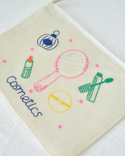 画像をギャラリービューアに読み込む, ベトナム　cosmetic 刺繍ファスナーポーチ