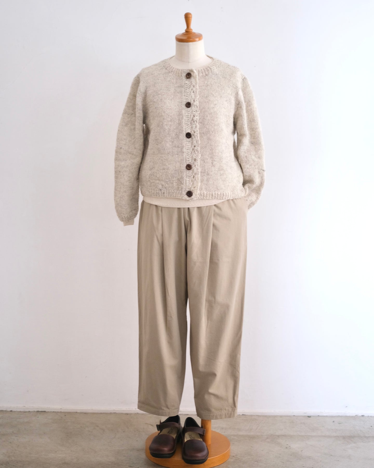 sisam シンプルカーディガン