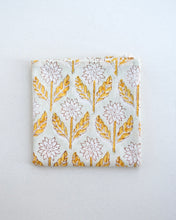 画像をギャラリービューアに読み込む, ブロックプリント ハンカチ（ライトイエロー・ムガルフラワー）