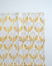 画像をギャラリービューアに読み込む, ブロックプリント ハンカチ（ライトイエロー・ムガルフラワー）