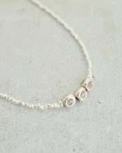 画像をギャラリービューアに読み込む, カレンシルバー ネックレス（刻印キューブビーズ、40cm／50cm）