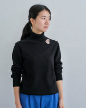 画像をギャラリービューアに読み込む, 〔フェアトレード〕オーガニックコットン リブタートル（ブラック）