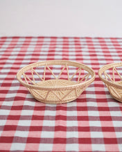 画像をギャラリービューアに読み込む, タイ ラタン 透かし編み丸かご