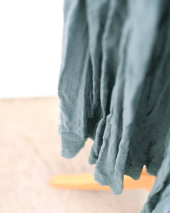 期間限定】 Sa-Rah リネンキャミタックワンピース（スモークブルー