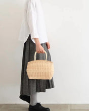 画像をギャラリービューアに読み込む, コットンリネン プリーツスカート（グレー）