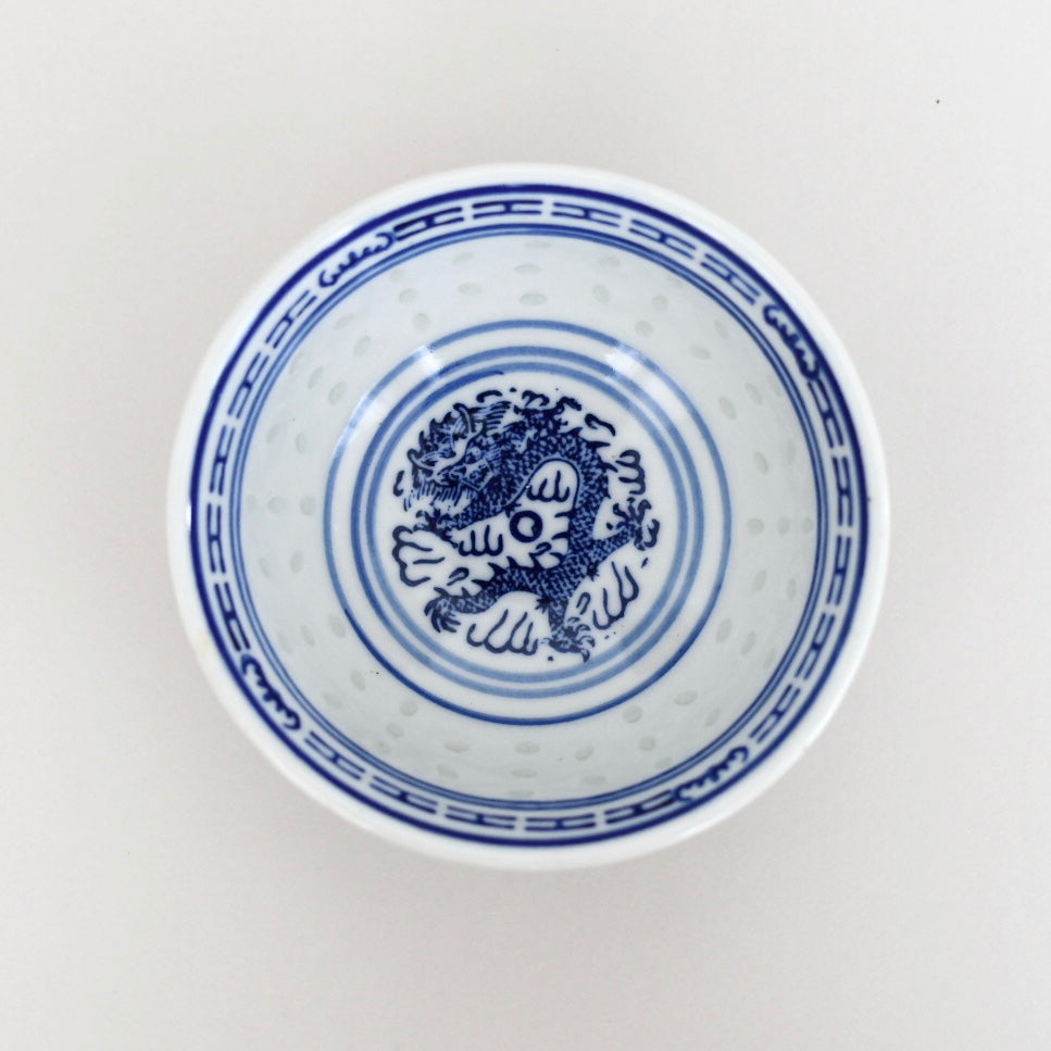 景徳鎮 ホタル焼 茶碗〈ドラゴン〉